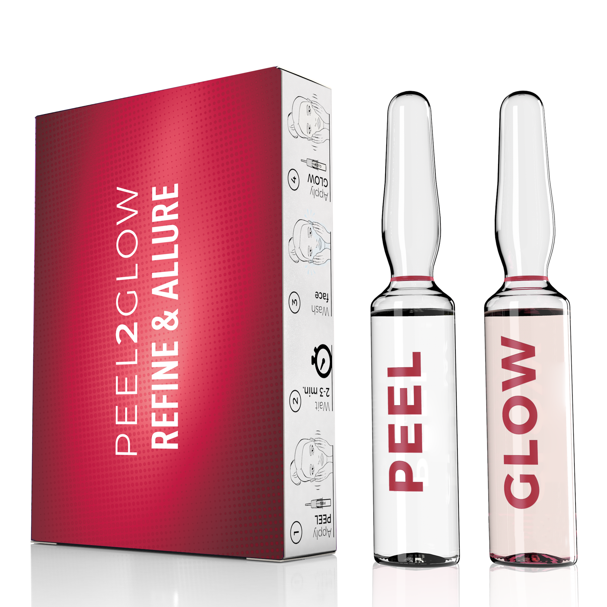 P2G PEEL ENZYMATIC + GLOW REFINE & ALLURE KIT 2 amp